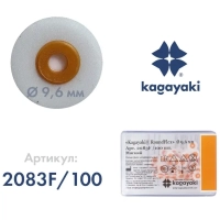 полир диск шлифовальный "kagayaki roundflex" мягкий (оранж) d=9.6мм - 100шт (без дискодержателей)