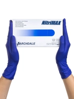 перчатки нитриловые nitrimax р-р: m фиолетовые 3.2г (50 пар) archdale