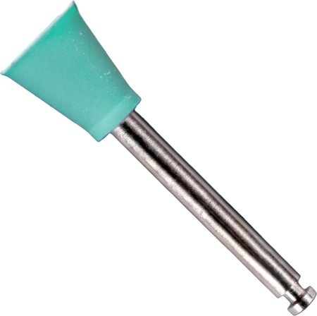 Полир "Kagayaki Ensmart Pin" - Чашка Зелёный (силикон) µ 70 - держатель/нержавеющая сталь, 1 штука