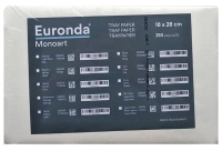 бумага для лотков автоклава monoart белая 18*28 см (250 шт) euronda