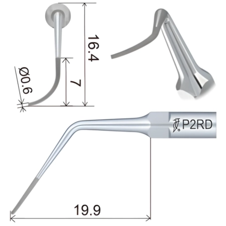 Насадка P2RD к скайлеру, для снятия зубных отложений ( подходит к Woodpecker, EMS)