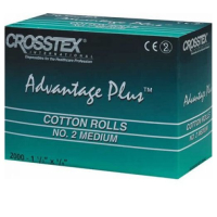 ватные валики  advantage plus, 2000шт., crosstex (тк=12 уп)