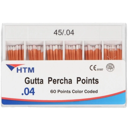 Гуттаперчевые штифты 04 №45 (60 шт) HTM Dent
