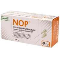 иглы карпульные nop 0.3 x 21 мм 30g (100 шт) spident