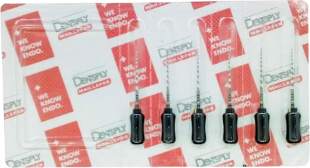 ProTaper / ПроТейпер ручные 25 мм F4 - черные финишные (6 шт) Maillefer