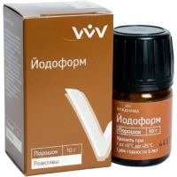 йодоформ - порошок для лечения корневых каналов, 10г., "владмива"