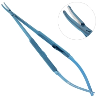 иглодержатель микрохирургический изогнутый 1.5 мм 160 мм, микрохирургические технологии