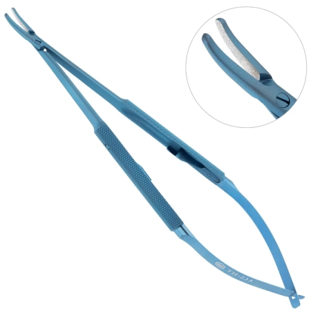 Иглодержатель микрохирургический изогнутый 1.5 мм 160 мм, Микрохирургические технологии