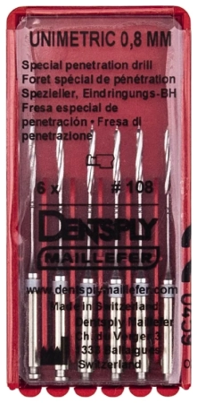 Дриль пенетрационный Unimetric №108 белый (6 шт) Maillefer