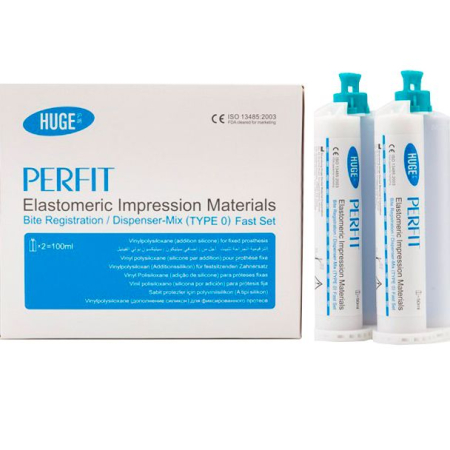 PERFIT Bite Registration Fast Set (TYPE 0) - регистратор прикуса (2х50мл), HUGE