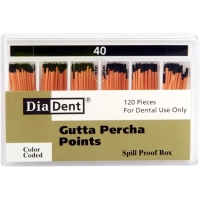 гуттаперчевые штифты - №40 - 120 штук, diadent