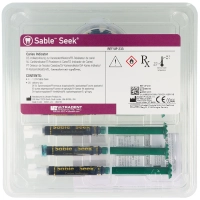 sable seek kit - индикатор кариеса зеленый (4 шприца по 1.2 мл + 20 насадок) ultradent
