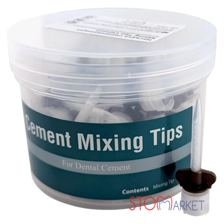 Канюли Cement Mixing Tips (коричневые) - 50 штук, для Dental Cement, Spident