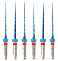 multitaper files blue 25мм, wp 21, размер 04-25, стерильные машинные файлы (6 шт) eurofile