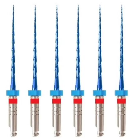 MultiTaper Files Blue 25мм, WP 21, размер 04-25, стерильные машинные файлы (6 шт) Eurofile