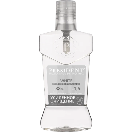 Ополаскиватель для полости рта PRESIDENT White 400 мл