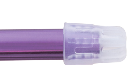 слюноотсос со съемным наконечником фиолетовый (100 шт) trevita