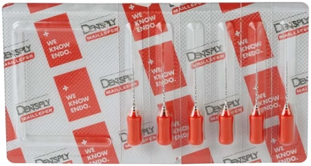 ProTaper / ПроТейпер ручные 21 мм F2 - красные финишные (6 шт) Maillefer