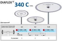 h340с450 диск алмазный - красный ø 45мм - двухсторонний алмазная крошка по краю, horico