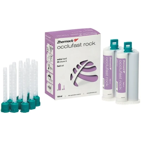 Окклюфаст Рок - винил-полисилоксан для регистрации окклюзии, 2*50мл., Zhermack (ТК=36уп)