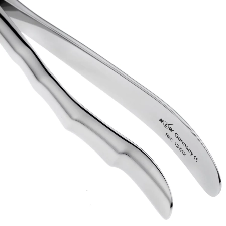 щипцы для удаления зубов верхние корневые, анатомическая ручка 12-51k* hlw