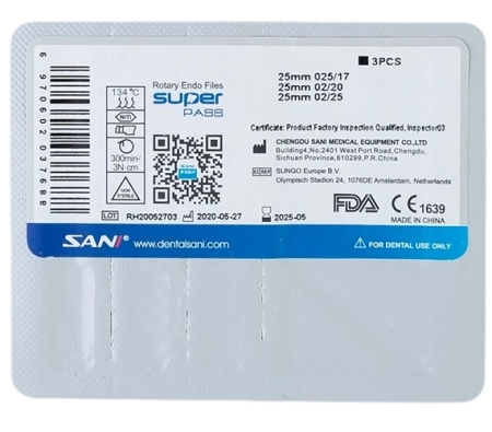 сани супер пасс - файлы машинные 25 мм 3 шт: 02/20, 02/25, 025/17 (sani super pass)