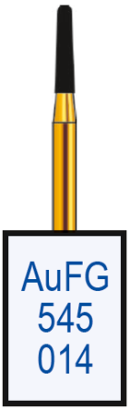 aufg545014 бор алмазный fg - конус усеченный с закругленными краями - 014 серый horico