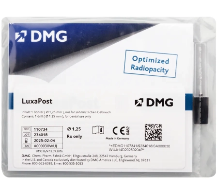 LuxaPost - инструмент-развертка для подготовки корневых каналов 1.25 мм, 110734, DMG