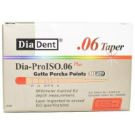 гуттаперчевые штифты - конусность 06 - №60 - 60 штук, diadent
