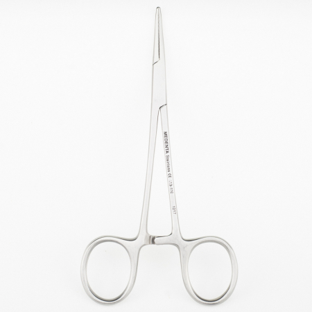 Зажим кровоостанавливающий прямой Halstead Mosquito 12.5 см, MEDENTA