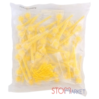 насадка смешивающая mixing tips yellow (50 шт смесительных + 25 шт интраоральных) spident