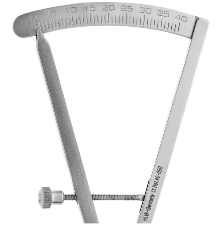 кронциркуль изогнутый 0-40 мм 40-05b* hlw