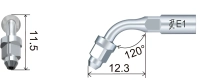 насадка e1 к скайлеру (эндочак) эндодонтическая, 120° (подходит woodpecker, ems), woodpecker