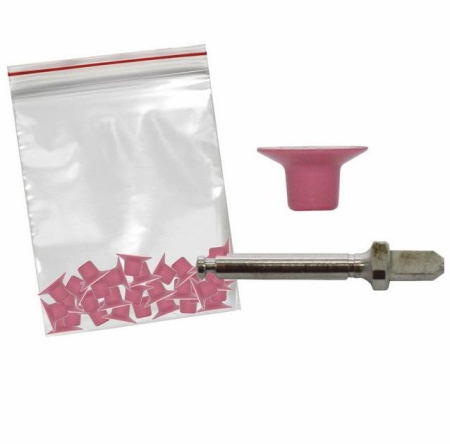 Полир "Kagayaki Enforce" - Диск Розовый (уретан), µ 70 + мандрели: 1 - сталь, 3 - полимер, уп/25шт