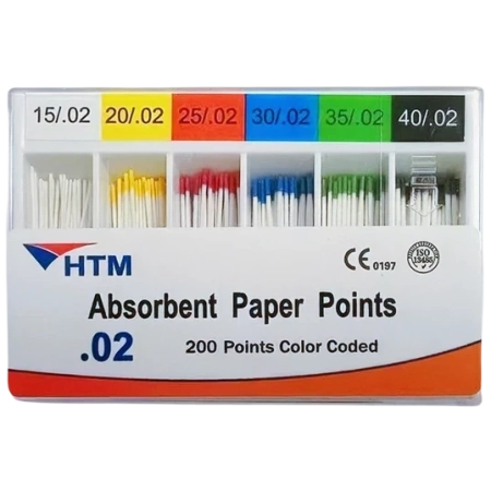 Бумажные штифты 02 №15-40 (200 шт) HTM Dent