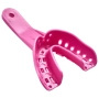 ложки для снятия слепков перфорированные пластиковые детские small №1 низ розовые (12 шт) jnb