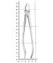щипцы для удаления зубов верхние моляры правые, анатомическая ручка 12-17* hlw