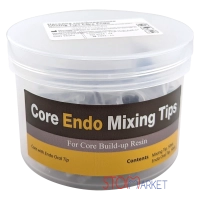 канюли core endo mixing tips (коричневые) - 50 штук, для core build-up resin, spident