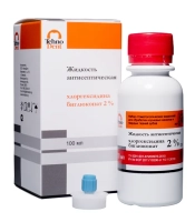 жидкость антисептическая хлоргексидина биглюконат 2% (100 мл) технодент