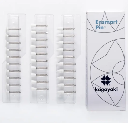 набор полиров "kagayaki ensmart pin" (диск, пуля, чашка - белые (силикон)) µ 125, 30шт/уп