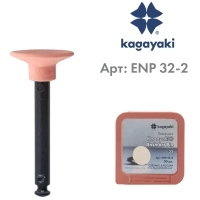 полир "kagayaki ensmart pin" - диск розовый (силикон) µ 32 - пластиковый держатель, 30шт/уп
