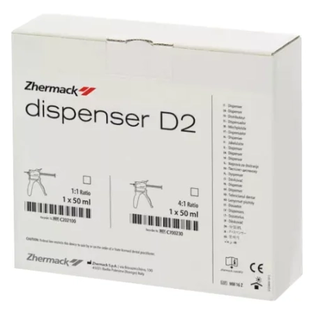 пистолет-диспенсер для слепочных масс 1:1 dispenser d2, zhermack