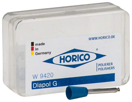 w9420 чаша - синий  - коррек. формы, полировка керамики, угловой наконечник, horico