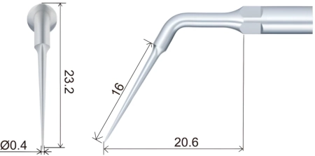 насадка ed15 к скайлеру, эндодонтическая (подходит к dte, satelec, nsk) woodpecker