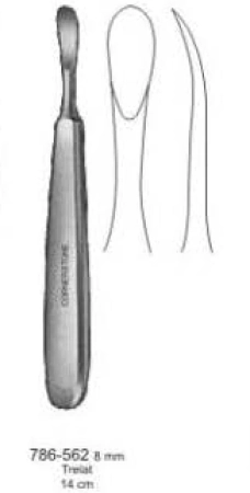 Распатор "Trelat" 140/8 мм (562) Cornerstone
