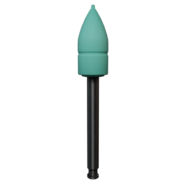 полир "kagayaki ensmart pin" - пуля зелёный (силикон) µ 70 - пластиковый держатель, 1 штука