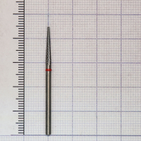 187140023 фреза твс - конус - 023 красный насечка крестообразная мелкая, метал/сплавы, пластмасса, h