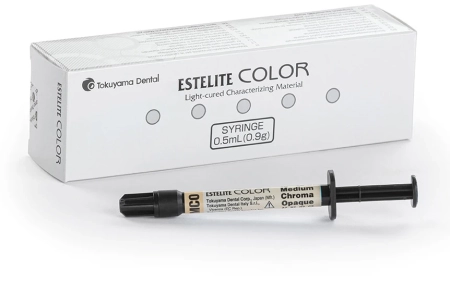 Color Эстелайт, шприц 0.9г., Medium Chroma Opaque, Tokuyama Dental