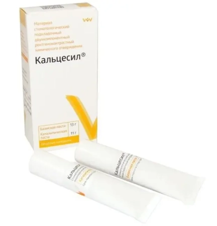 Кальцесил (13г+11г) - двухкомпонентный подкладочный материал химического отверждения, "ВладМиВа"