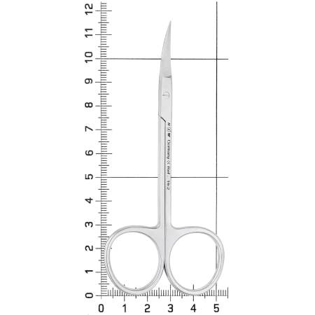 ножницы хирургические, изогнутые iris,11.5см (hlw dental instruments)